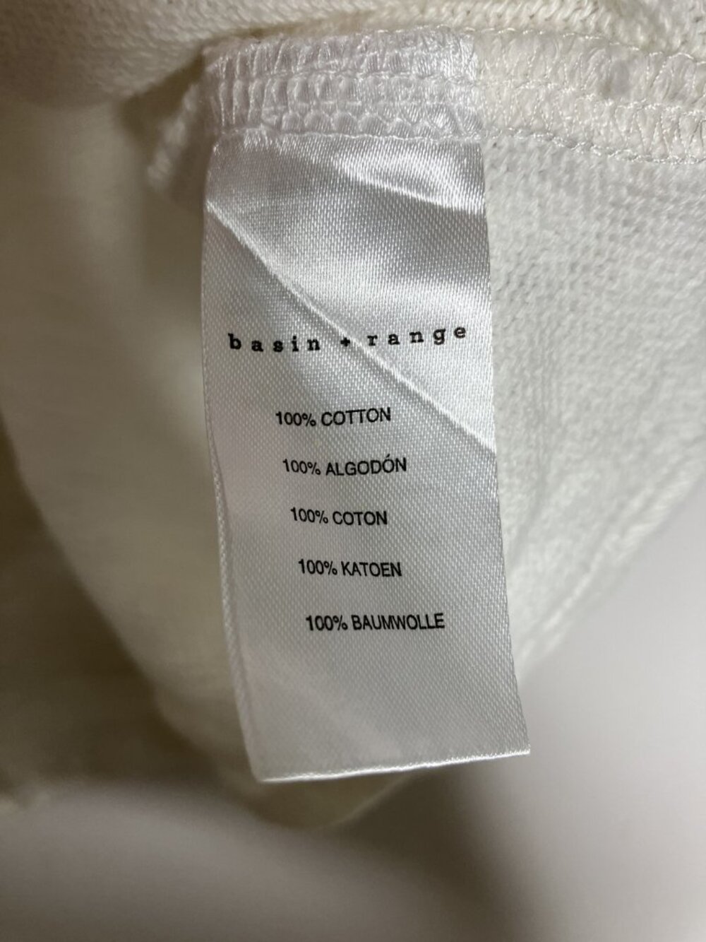 Basin + Range Women's White 100% Cotton Slub Knit Tank Top Size Large - Picture 4 of 8